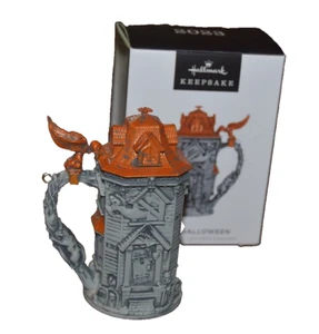 Hallmark 2023 Hoppy Halloween Beer Stein Keepsake Xmas Ornament - Picture 1 of 6