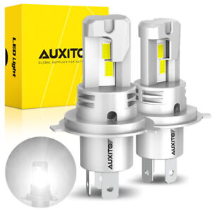 AUXITO Combo 2 H4 9003 LED Headlight Kit Bulbs High Low Beam Super White 80000LM