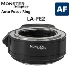 Monster Adapter LA-FE2 Auto Focus Lens Adapter for Nikon F Lens to Sony E Camera - Picture 1 of 9