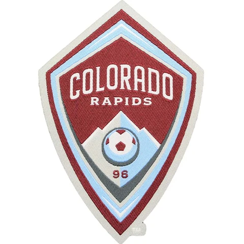 Colorado Rapids Primary Soccer Team Crest Pro-Weave Jersey MLS Futbol Patch Cover