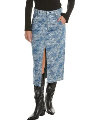 Nueva Falda Maxi Denim Rag & Bone Sid Edgy Western Street Hendidura Informal Para Mujer 32 Foto 1 de 4