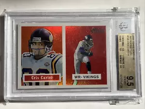 2002 Topps Heritage Cris Carter Retrofractors #148 BGS 9.5 Gem Mint Refractor - Bild 1 von 4