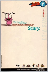 Courage Cowardly Dog Cartoon Network Fridays Print Ad Poster Art PROMO Original - Picture 1 of 1
