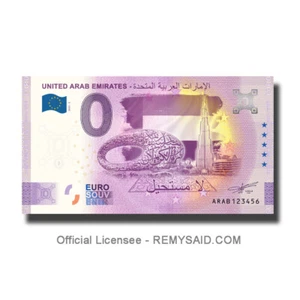 Billete de recuerdo de 0 euros Emiratos Árabes Unidos Emiratos Árabes Unidos Árabe 2022-2 Dubai Burj Khalifa - Imagen 1 de 3