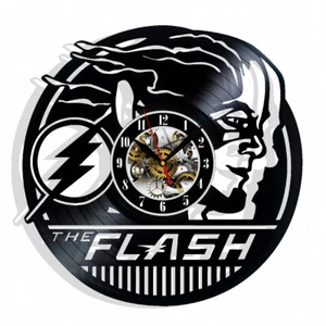 Flash Vinyl Wall Clock Gift Birthday Holiday Art Home Room Decor Design - Picture 1 of 5
