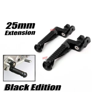 MPRO 1 inch Adjustable Black Front Foot Pegs For Stryker 11 12 13 14 15 16 17 - Foto 1 di 5