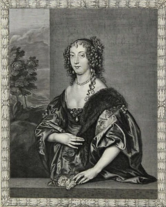 PIERRE LOMBART - Anna Douglas, Countess of Morton - Kupferstich um 1660 - Picture 1 of 2