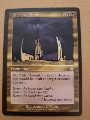 MAGIC THE GATHERING UNCOMMON APOCALYPSE MARTYRS' TOMB  - Image 1 of 2