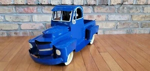 "MEXICO" Metal Art Large Rustic Blue Truck Home Garden Decor - Picture 1 of 23