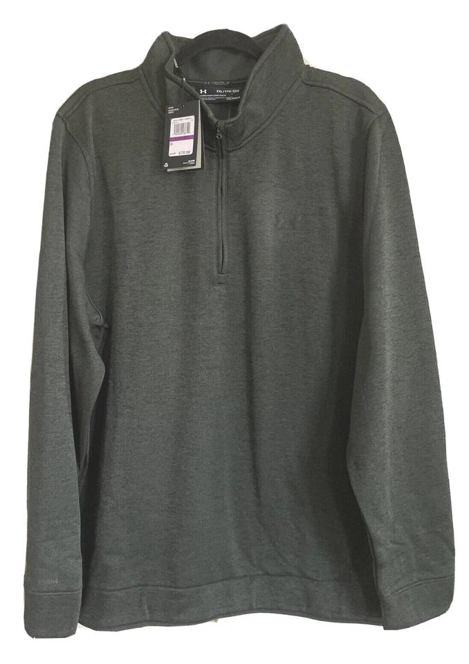 NUEVO CON ETIQUETAS UNDER ARMOUR GOLF STORM ColdGear Hombres 1/2 Cremallera Cuello Simulado Pullover; Talla L-2XL Foto 1 de 1