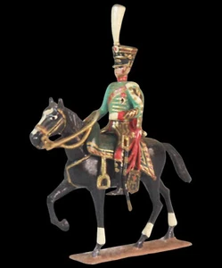 Figurine Cavalier Hussard LUCOTTE /  soldat soldier - Imagen 1 de 2