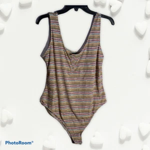 Wild Fable Damen Body ärmellos koralle mehrfarbig gestreift - Größe XL - Bild 1 von 3