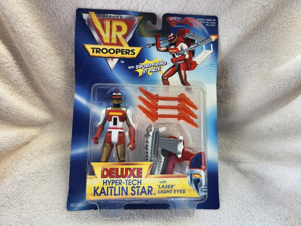 Saban VR Troopers Deluxe Hyper-tech Kaitlin Star 5" Figure Kenner 65937 1995