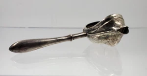 Antico manico in argento sterling e colino da tè con marchio - Foto 1 di 11