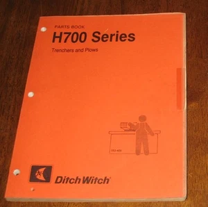 Zanjadoras de libros de piezas Ditch Witch serie H700 arados y sierras de tierra - Imagen 1 de 1