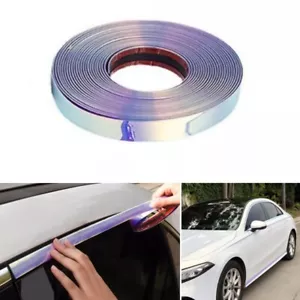 5M Chrome Car SUV Door Side Protector Trim Molding Decoration Strip Universal - Picture 1 of 21
