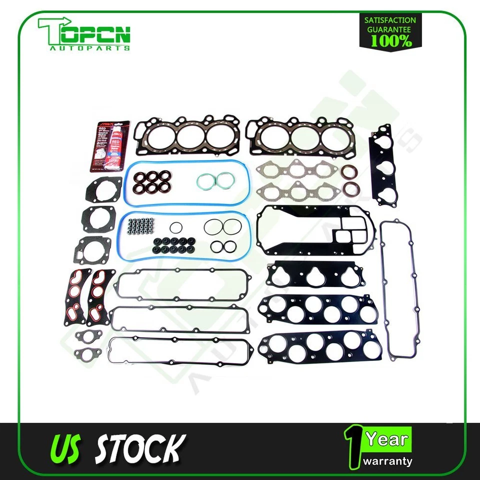 Fits 2003-2004 Honda Pilot 3.5L V6 SOHC J35A4 24 Valve Head Gasket Set Foto 1 de 4