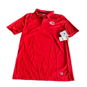 Cincinnati Reds MLB TX3 Cool Short Sleeve Polo Shirt Mens S - Picture 1 of 4