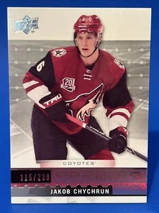2016-17 Upper Deck Premier Jakob Chychrun Premier Rookie /299 Arizona Coyotes RC - Picture 1 of 2
