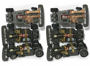6 Stück 1991 Tyco TCR GRAU Nabe Narrow Chassis Slotless Slotcar Total Control Racing - Bild 1 von 2