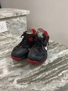 2012 Nike Lebron 9 IX Low Bred Negro Rojo Blanco 510811-003 Hombres 9 EE. UU. Tenis - Imagen 1 de 11