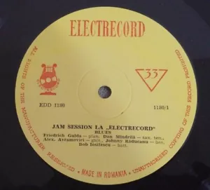 FRIEDRICH GULDA JAM SESSION La Electrecord BLUES RARE Romanian 10" ED1 - Picture 1 of 1
