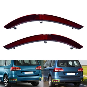 For 2011-16 VW Sharan 7N1 7N2 Rear Bumper Reflector Tail Light Lens Assembly L+R - Picture 1 of 12
