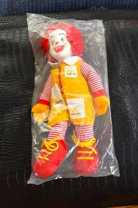 Neu im Beutel Vintage 1984 McDonalds Ronald McDonald 15 Zoll Plüschtier Puppe harter Kopf - Bild 1 von 2