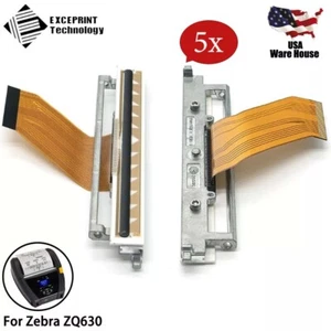 5x Cabezal de impresión US P1096933-001 con cable flexible para impresora móvil Zebra ZQ630 - Imagen 1 de 7