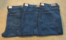 LOT OF 3 Kirkland Signature Size 42x36 Denim Blue Jeans NWT