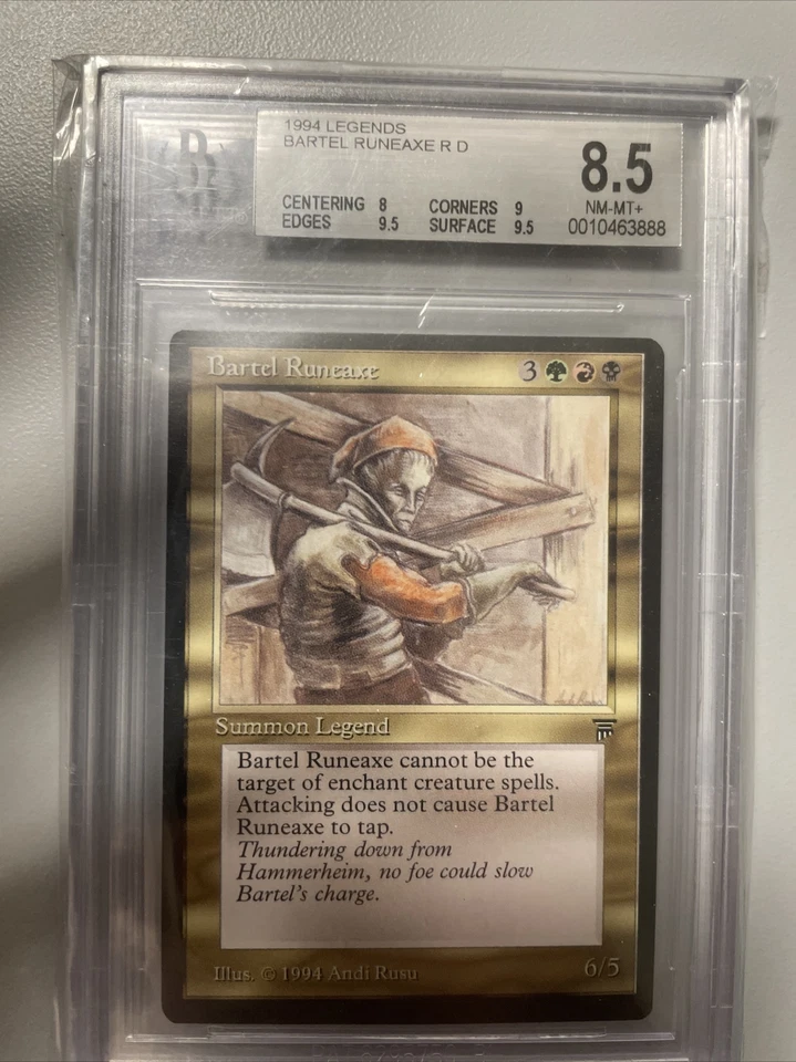 reserved Bartel Runeaxe BGS Beckett 8.5 NM-MT+ - Image 1 of 1
