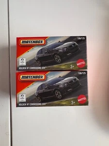 2 x 2025 MATCHBOX HOLDEN VF COMMODORE SSV BLACK NEW & SEALED - Picture 1 of 2