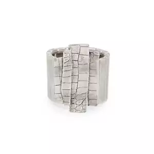 Handmade Statement Pewter Bracelet - Picture 1 of 6