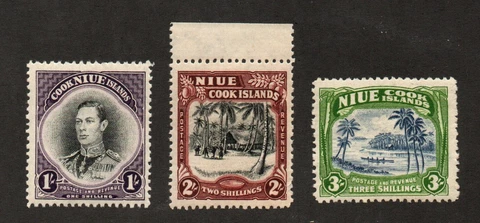 Niue - SG# 95 - 97 MVLH / W 98        -        Lot 0423168 Cover