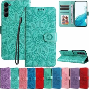 For Samsung S23 S22 S21 S20 S10 S9 Plus Wallet Card Slot Flip Leather Case Cover - Picture 1 of 46