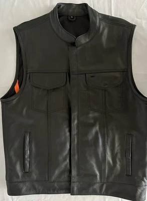 Milwaukee Leather 3713 Men's Club Style Motorcycle Riding Vest w/ Dual Closure - Image 1 of 4
