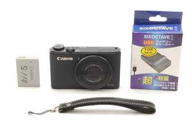 Canon PowerShot S110 12.1MP Compact Digital Camera Black From JAPAN [N MINT]  - Image 1 of 4