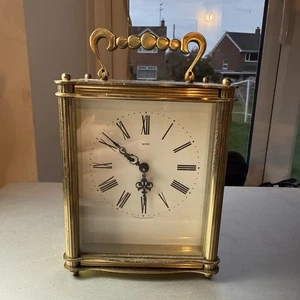 Vintage Smiths Of Great Britain Sectronic Carriage Clock In Heavy Brass Case GWO - Picture 1 of 16