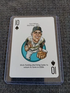 Jack Wilson Card Pittsburgh Pirates Hero Decks Playing Card  Baseball Card - Picture 1 of 2