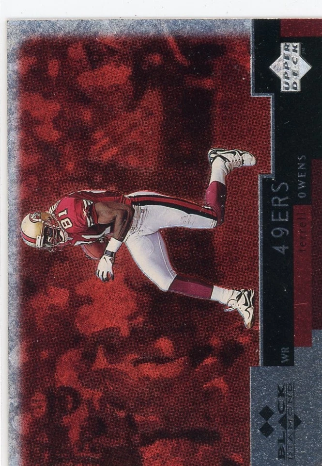1998 Upper Deck Black Diamond #14 Terrell Owens Double San Francisco 49ers - Image 1 of 1