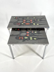 * SATZTISCHE BEISTELLTISCH FLIESENTISCH BELARTI ADRI STIL VINTAGE - Bild 1 von 20