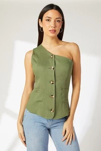 Principles Khaki Waistcoat Womens Casual Jackets & Coats - Picture 1 of 4