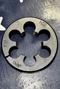 M30x2 SCREW ADJUSTABLE ROUND DIE HSS RH Right Hand M30 X 2.0 314-1855 - Picture 1 of 10