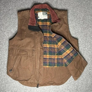 Vintage Wear Guard Vest Mens XL Brown Thinsulate Lined Corduroy Collar Outdoor - Picture 1 of 9