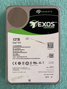 Seagate ST12000NM0007 2A1101-002 12TB 3.5" SATA Hard Drive AS IS/FOR PARTS HD85 - Afbeelding 1 van 8