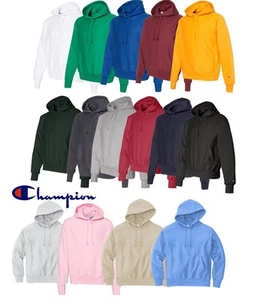 Champion Reverse Weave Hooded Sweatshirt S101 Heavyweight Hoodie Pullover - Picture 1 of 12