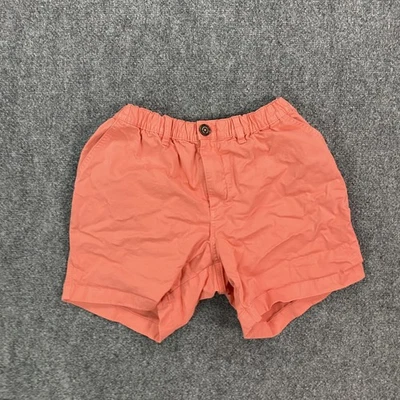 Chubbies Pantalones Cortos Para Hombres Pequeños Coral Salmón Cintura Elástica Botón Bolsillo Informal Chino Foto 1 de 4