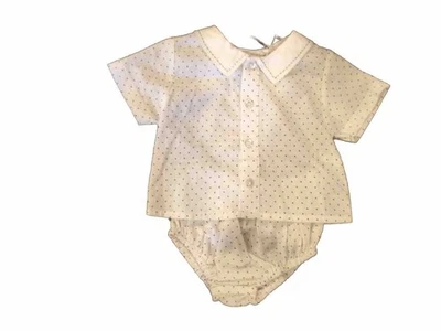 Novo com etiquetas Carriage Boutique tamanho 6 M 2 peças conjunto estrelas 100% algodão - Imagem 1 de 4