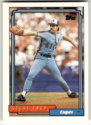 1992 Topps #174 Steve Frey Montreal Expos Baseball - Image 1 of 2
