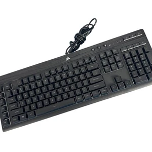 CORSAIR K55 RGB Pro Wired Gaming Illuminated Spill Resistant Elgato Keyboard - Picture 1 of 15